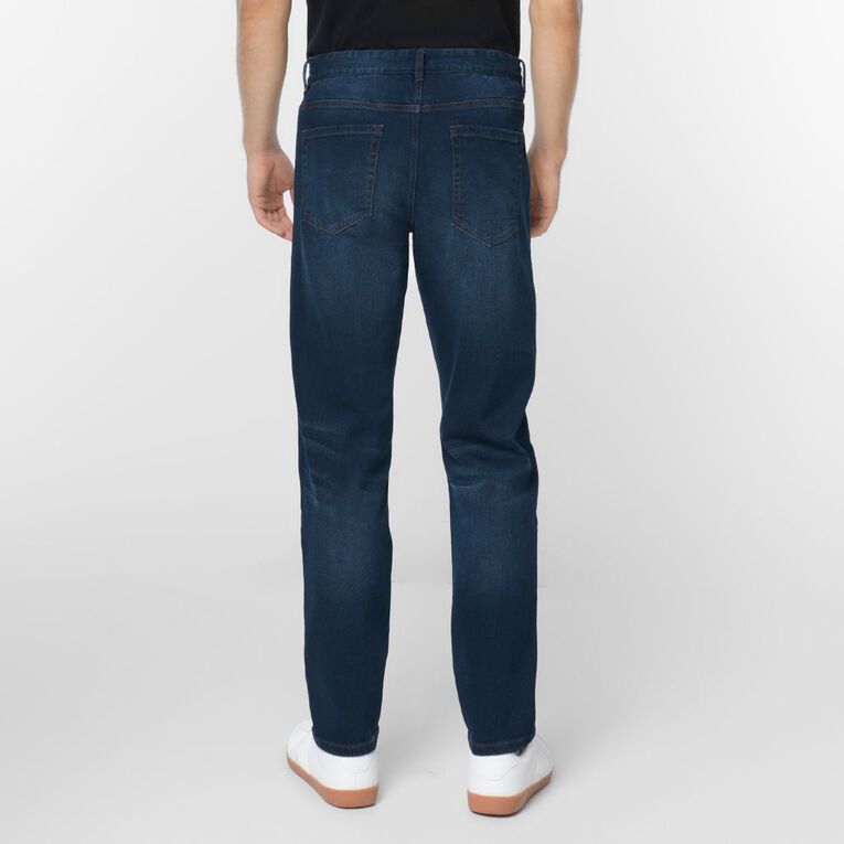 H&H Men's Slim Fit Jeans, Denim Dark, hi-res