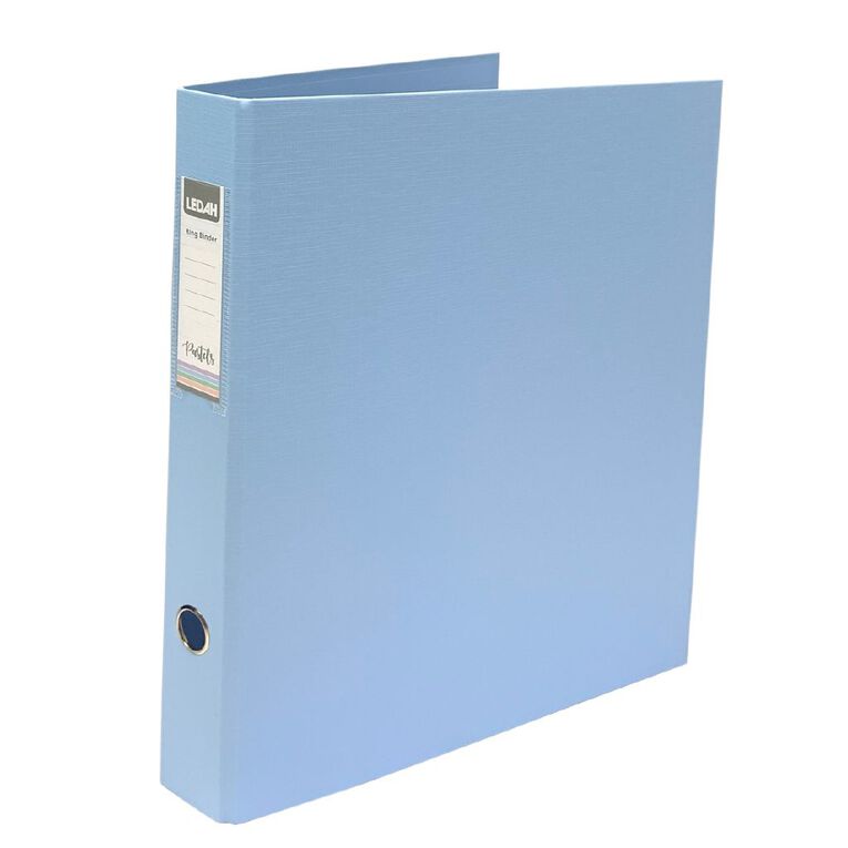 Ledah Pastels Ringbinder Blue A4, , hi-res