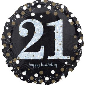 Anagram 45cm Standard Sparkling 21 Balloon