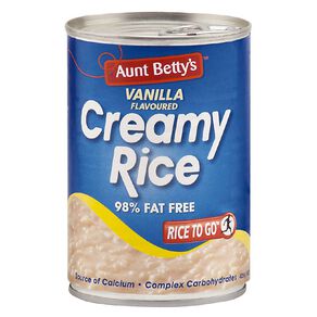 Aunt Betty's Creamy Vanilla Rice 425g