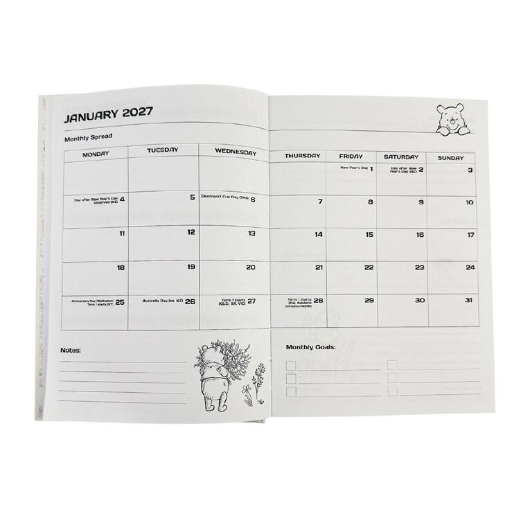 Winnie the Pooh 2027 Diary Date To Page A5, , hi-res