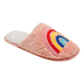 H&H Women's Rainbow Scuff Slippers