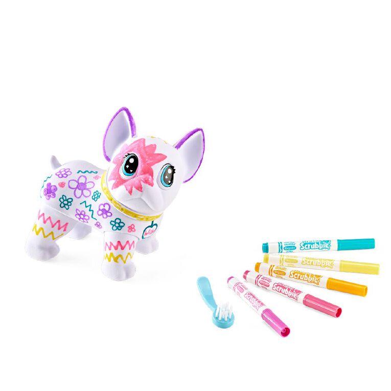 Crayola Scribble Scrubbie Poseable Jumbo Pet - Wilbur, , hi-res
