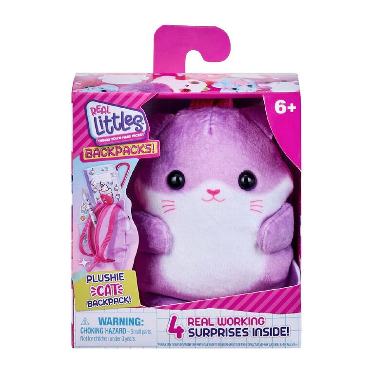 Real Littles Plushie Pet Series 7 Backpack Assorted Assorted The