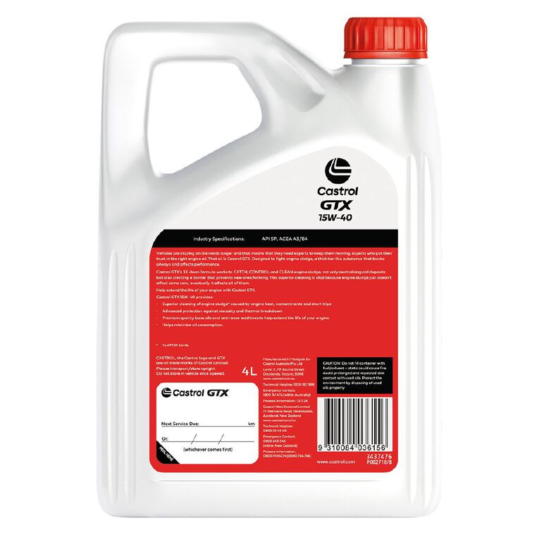 Castrol GTX 15W-40 3X 4L, , hi-res