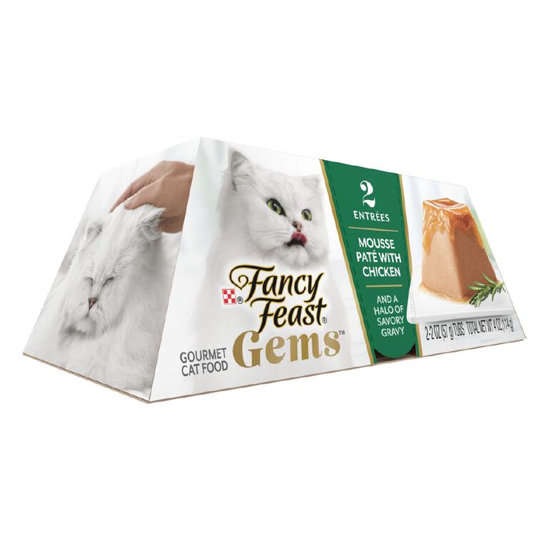 Fancy Feast Gems Chicken Mousse Wet Cat Food 2 x 57g, , hi-res