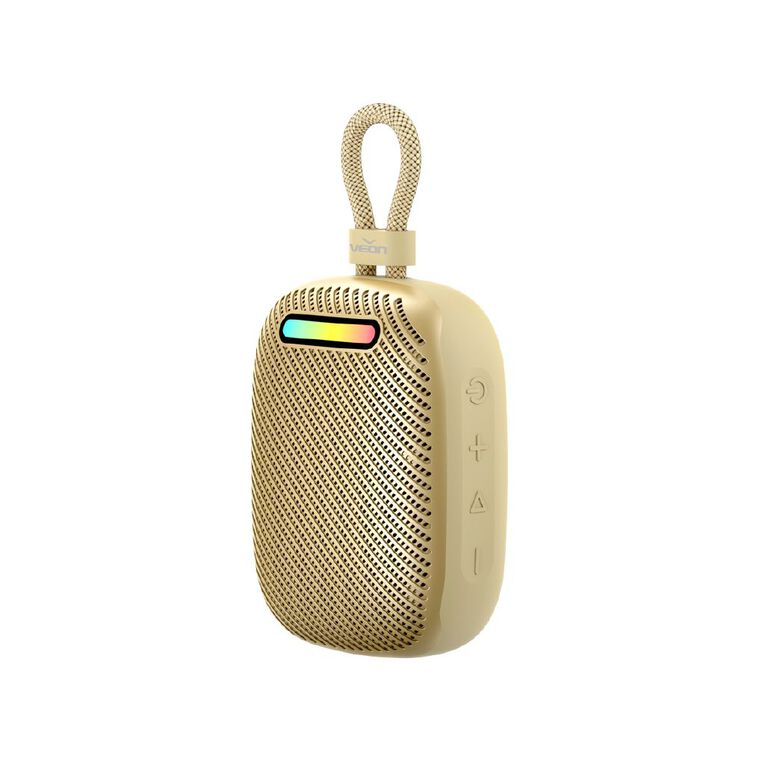 Veon IPX6 Waterproof Portable Speaker VNSK931BTGLD Gold, , hi-res