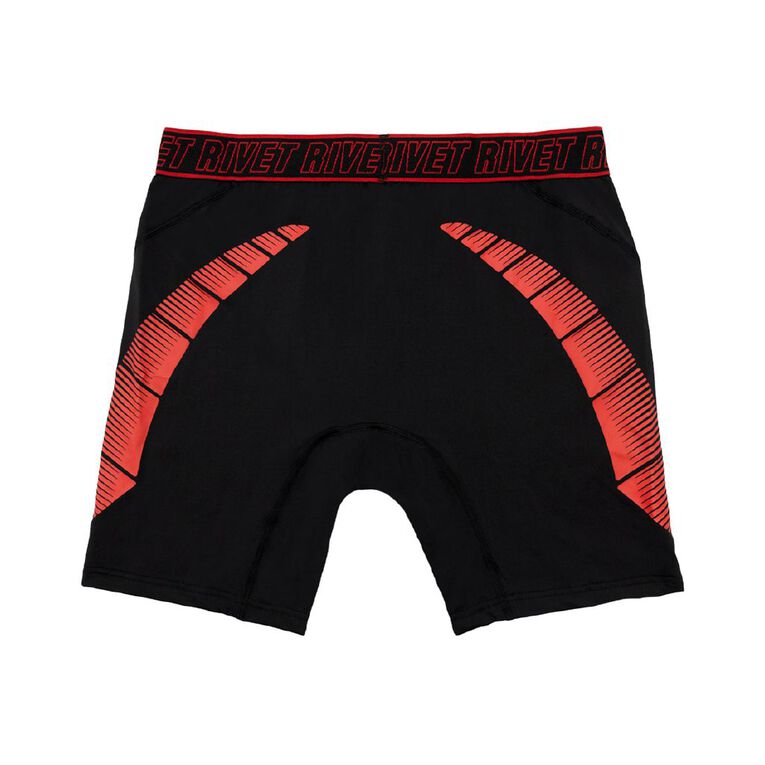 Rivet Men's Endurance Trunks, Red, hi-res