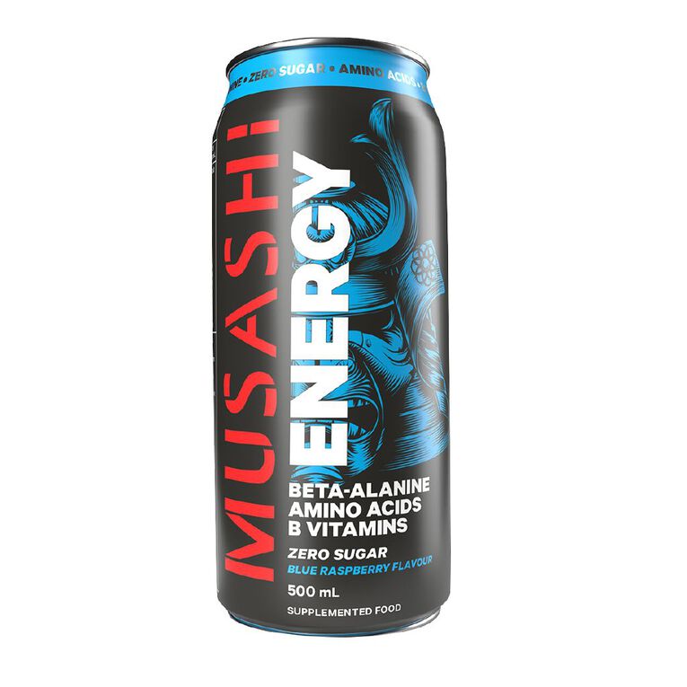 Musashi Energy Drink Blue Raspberry 500ml The Warehouse