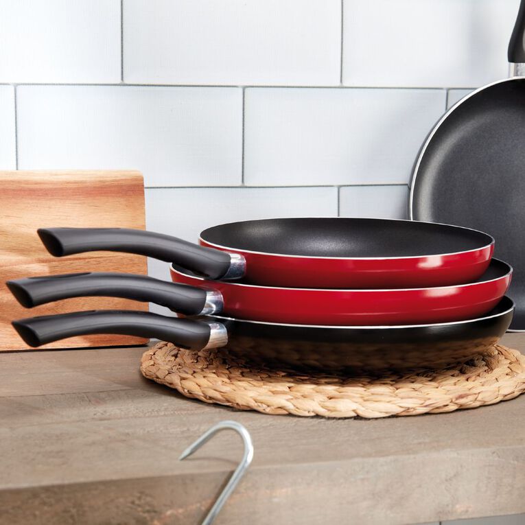 Living & Co Classic Frypan Red 26cm, , hi-res