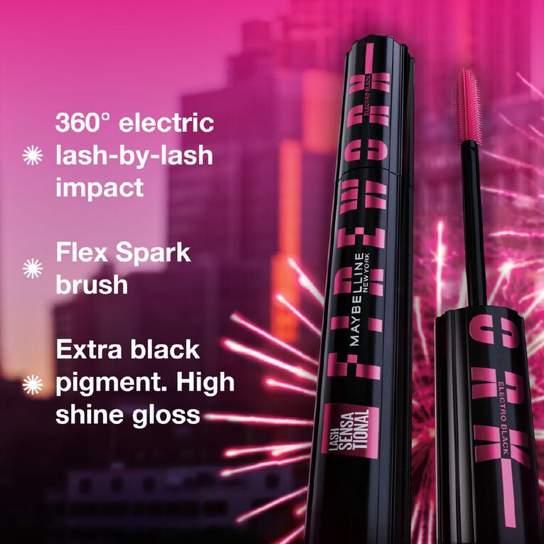 Maybelline Firework Electro Black Mascara, , hi-res