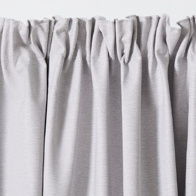 Living & Co Elm Curtains Grey 150-230cm Wide/160cm Drop, , hi-res