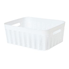 Living & Co Wave Storage Bin White 11L