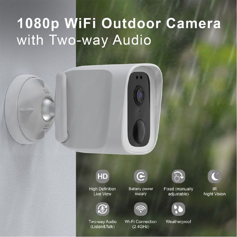 Laser Smart Home Outdoor Security Camera, , hi-res