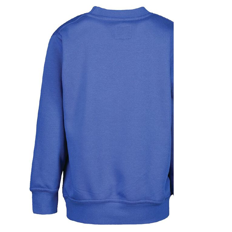 Schooltex Irongate Sweatshirt with Screenprint, Royal, hi-res