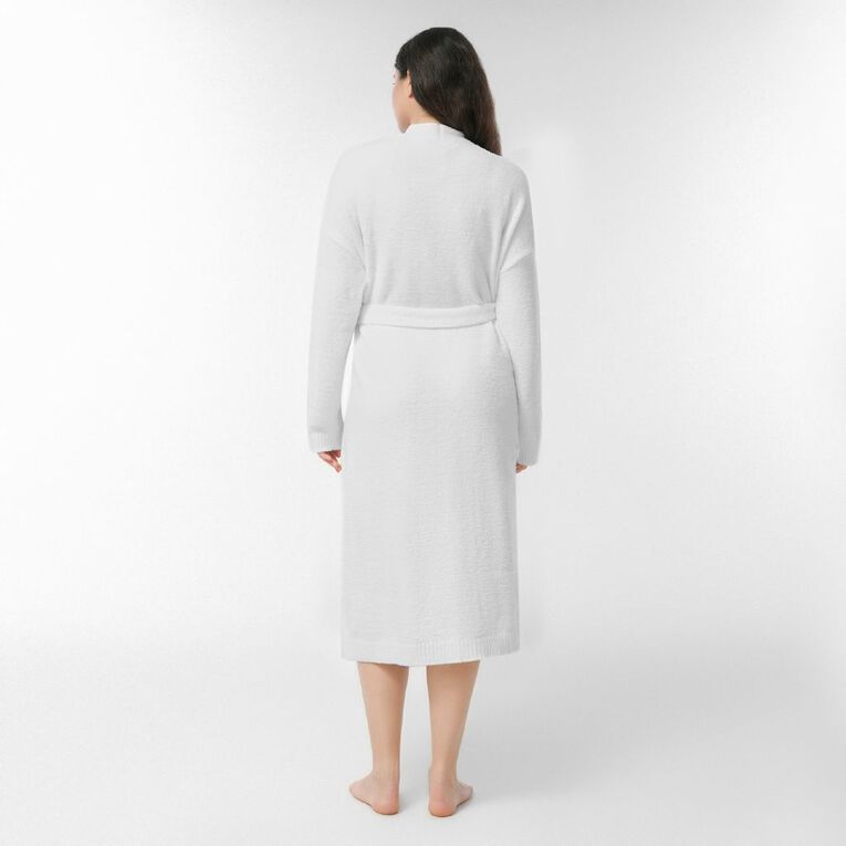 H&H Women's Boucle Robe, White, hi-res