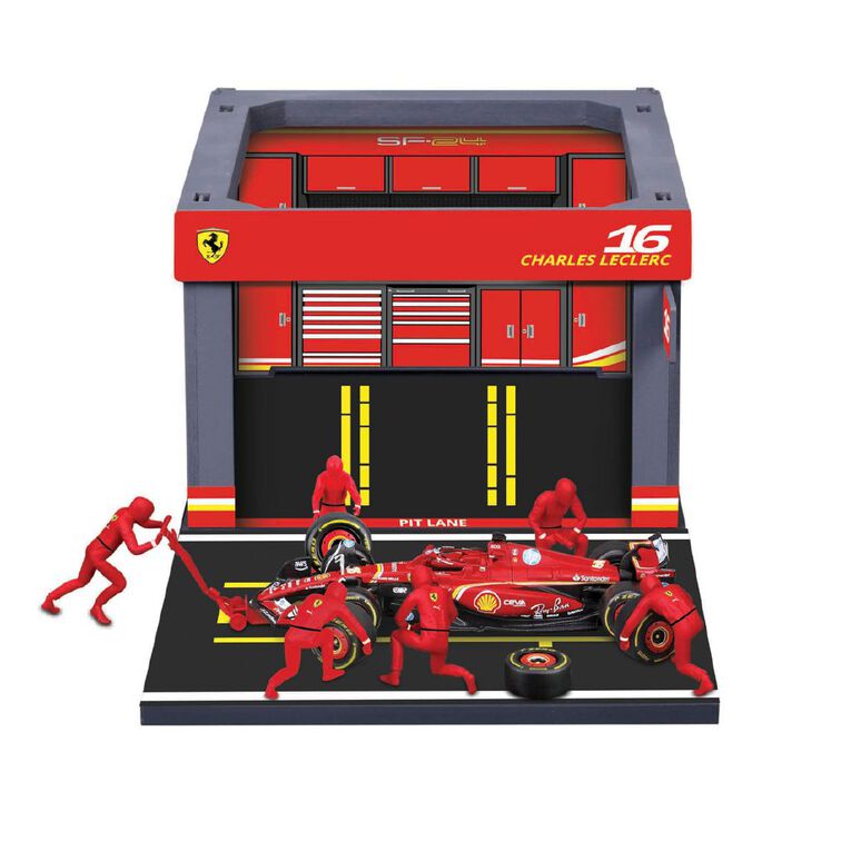 Bburago 1:43 Pit Pass Ferrari #16 Charles Leclerc, , hi-res