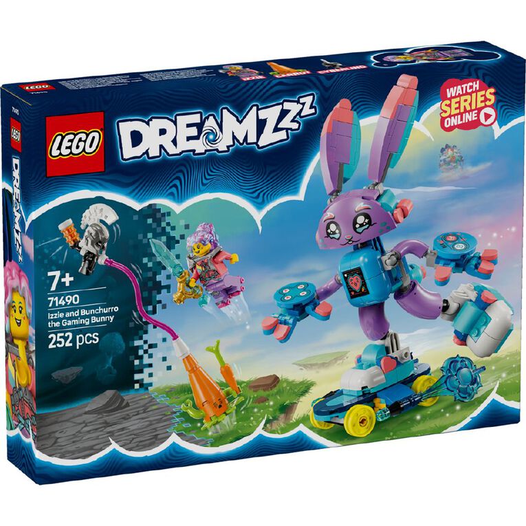 LEGO DREAMZzz Izzie and Bunchurro the Gaming Bunny 71490, , hi-res