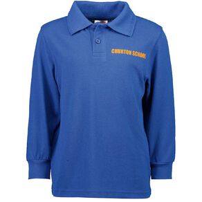 Schooltex Churton School Long Sleeve Polo with Screenprint