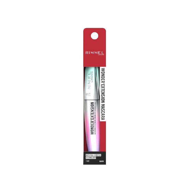 Rimmel C Wonder Extension Mascara #001 Very Black, , hi-res