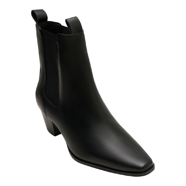 H&H Women's Hazel Gusset Ankle Boots, Black, hi-res