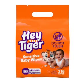 Hey Tiger Sensitive Wipes 216 Pack
