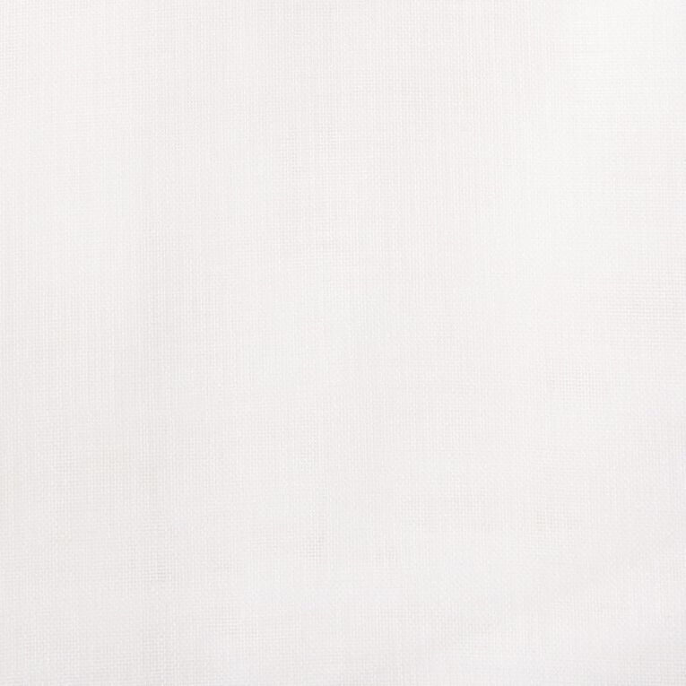 Living & Co Sheer Cafe Curtains 200cm x 30cm + 200cm x 60cm White, , hi-res