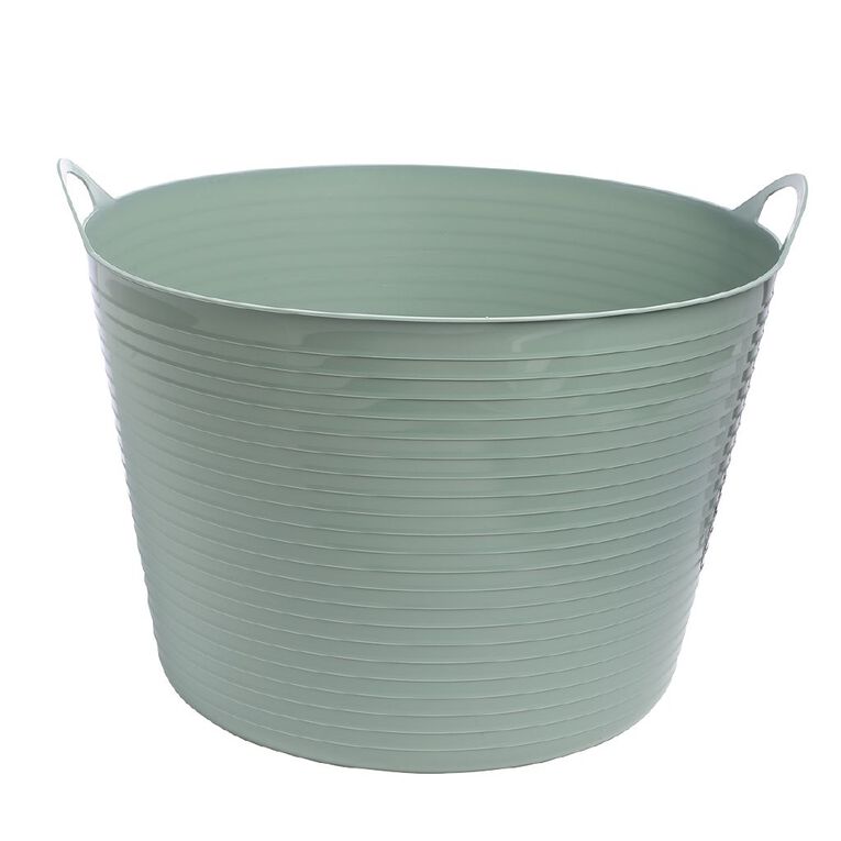 Living & Co Round Flexi Tub Sage 60L Sage 60L, , hi-res