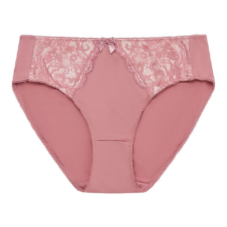 H&H Women's Florence Bikini Briefs, Pink Mid, hi-res