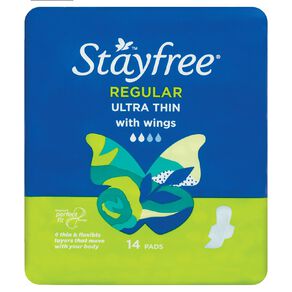Stayfree Ultra Thin Regular Wing Value 14 Pack