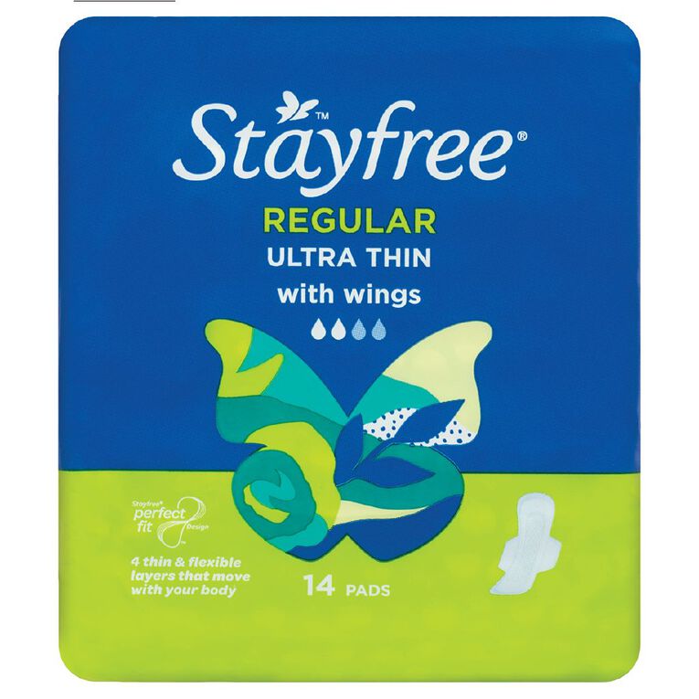 Stayfree Ultra Thin Regular Wing Value 14 Pack, , hi-res