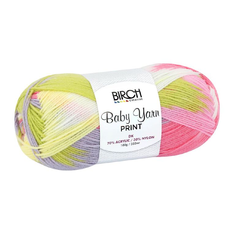 Birch Baby Print 70% Acrylic 30% Nylon 100G Unicorn Bloom, , hi-res