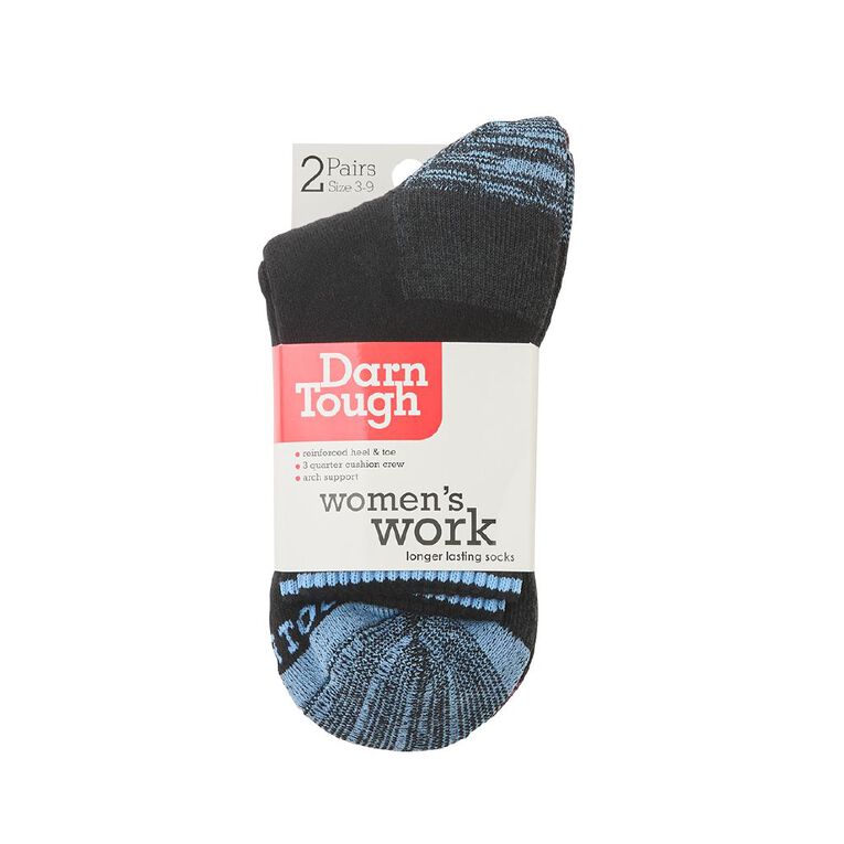 Darn Tough Women's Boot Crew Utility Socks 2 Pack, Black, hi-res