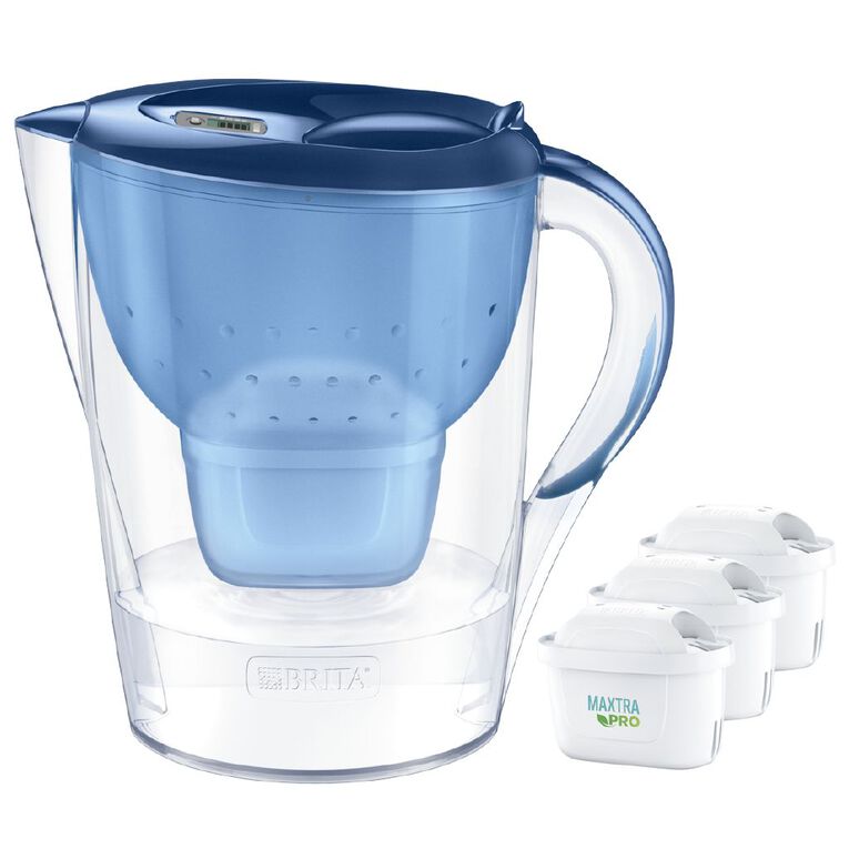 Brita Marella XL Jug with 3 Maxtra Pro Filters Value Pack Blue, , hi-res
