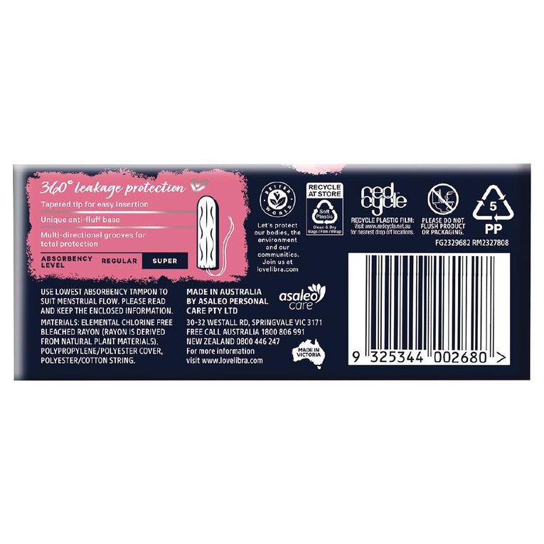 Libra Body Fit Super Tampon 16 Pack, , hi-res