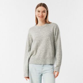 H&H Women's Oversized Crew Neck Cosy Knit Jumper
