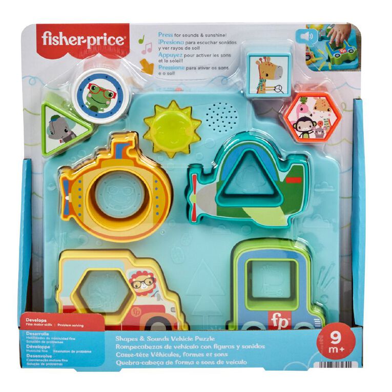 Fisher-Price Shapes & Sounds Vehicle Puzzle, , hi-res