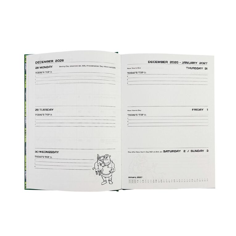 Shrek 2027 Diary Week To View A5, , hi-res