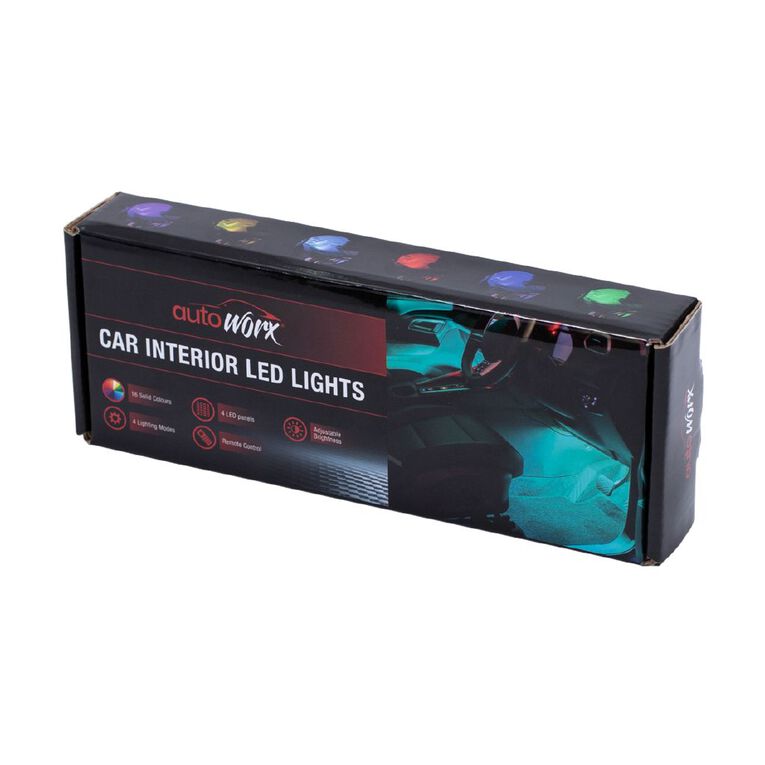 Autoworx Car Interior LED Strip 4 Pack, , hi-res
