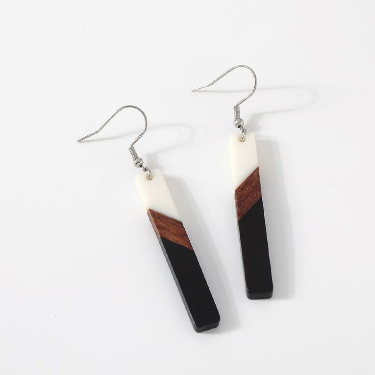 Kiwiana Rectangle Dangle Earrings, , hi-res