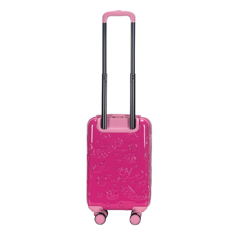 Wander Kids 52cm Embossed Suitcase Mermaid Pink, , hi-res