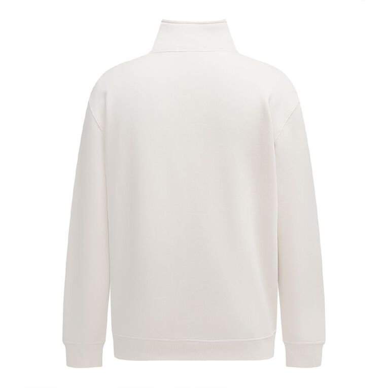 H&H Men's Heavyweight Quarter Zip Sweatshirt, Grey Light, hi-res