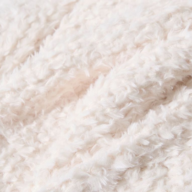 Living & Co Throw Feather Soft Natural 127cm x 152cm, , hi-res