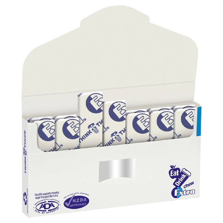 Extra Peppermint Chewing Gum Sugar Free 14 Piece 27g, , hi-res