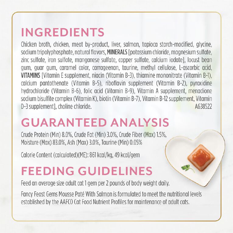 Fancy Feast Gems Salmon Mousse Wet Cat Food 2x57g, , hi-res