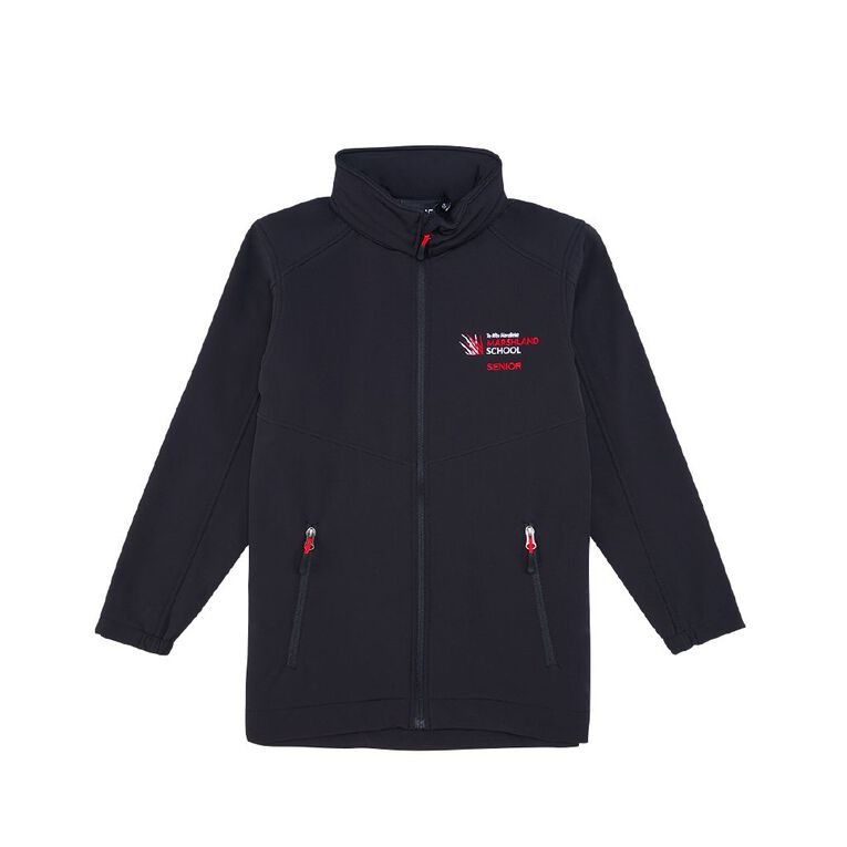 Schooltex Marshland School Senior Jacket with Embroidery, Black, hi-res