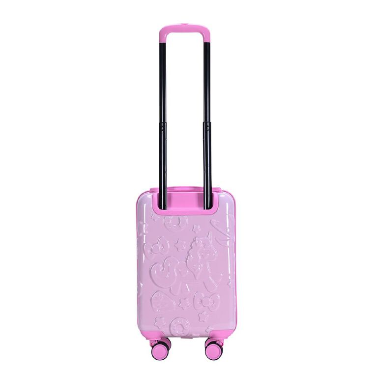 Wander Kids Kids 52cm Embossed Suitcase Unicorn Pink, , hi-res