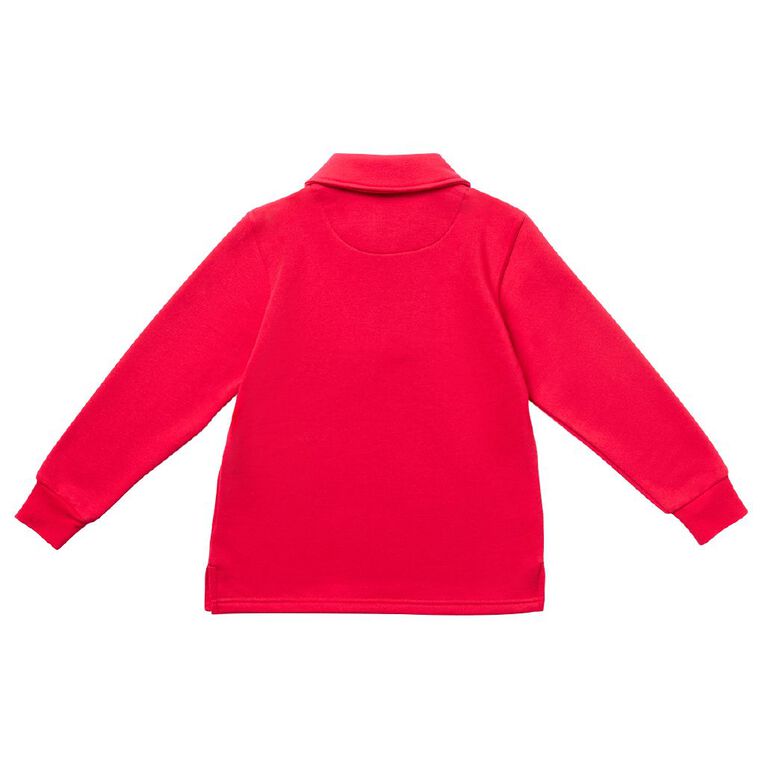 Schooltex Kids' Zip Fleece Tunic, Red Mid, hi-res