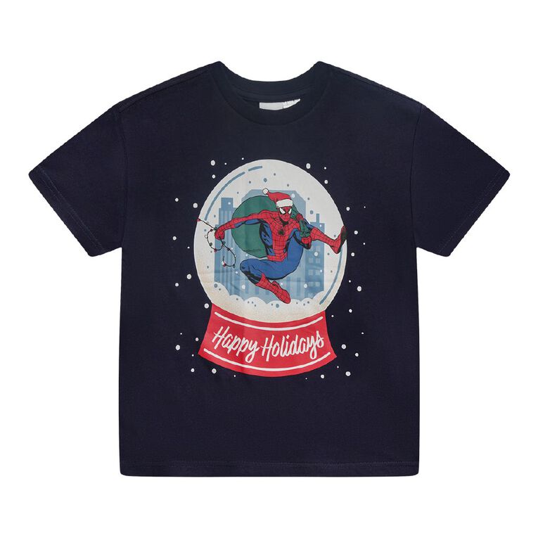 Spider-Man Relaxed Short Sleeve Tee, Blue Dark, hi-res