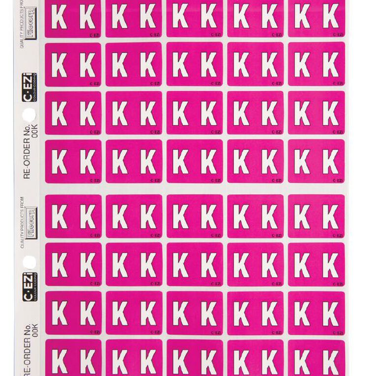 Filecorp Coloured Labels K Purple Mid, , hi-res